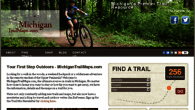 What Michigantrailmaps.com website looked like in 2017 (6 years ago)