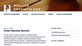 What Mullickdermatology.com website looked like in 2017 (6 years ago)