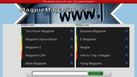 What Magpiemagazine.com website looked like in 2017 (6 years ago)