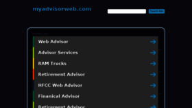 What Myadvisorweb.com website looked like in 2017 (6 years ago)