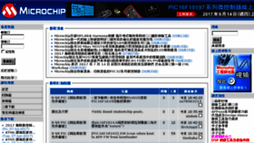 What Microchip.com.tw website looked like in 2017 (6 years ago)