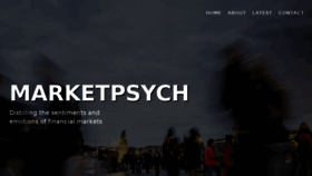 What Marketpsych.com website looked like in 2017 (8 years ago)