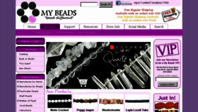 What Mybeads.com.au website looked like in 2017 (6 years ago)