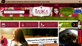 What Malinca.si website looked like in 2017 (6 years ago)