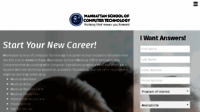 What Manhattanschool.com website looked like in 2017 (6 years ago)