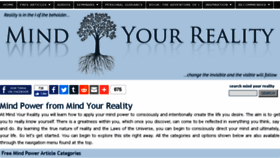 What Mind-your-reality.com website looked like in 2017 (6 years ago)