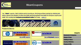 What Meancoupons.com website looked like in 2017 (6 years ago)