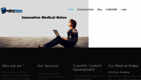 What Mediconotes.com website looked like in 2017 (6 years ago)