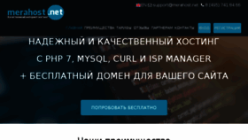 What Merahost.net website looked like in 2017 (6 years ago)