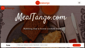 What Mealtango.com website looked like in 2017 (6 years ago)