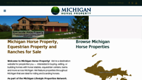What Michiganhorseproperty.com website looked like in 2017 (6 years ago)