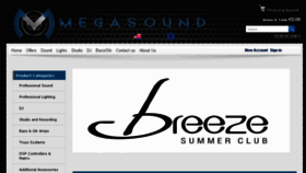 What Megasound.com.cy website looked like in 2017 (6 years ago)