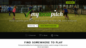 What Mylocalpitch.com website looked like in 2017 (6 years ago)