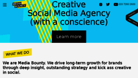What Mediabounty.com website looked like in 2017 (6 years ago)