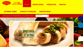 What Maggi.com.ve website looked like in 2017 (6 years ago)