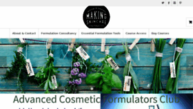 What Makingskincare.com website looked like in 2017 (6 years ago)