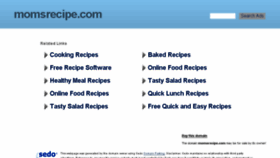 What Momsrecipe.com website looked like in 2017 (6 years ago)