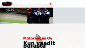 What Motorengas.fi website looked like in 2017 (6 years ago)