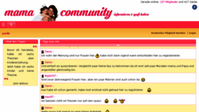 What Mamacommunity.de website looked like in 2017 (6 years ago)