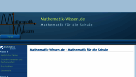 What Mathematik-wissen.de website looked like in 2017 (6 years ago)