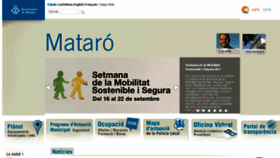 What Mataro.cat website looked like in 2017 (6 years ago)