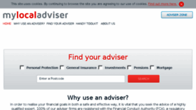 What Mylocaladviser.co.uk website looked like in 2017 (6 years ago)