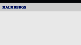 What Malmbergs.com website looked like in 2017 (6 years ago)