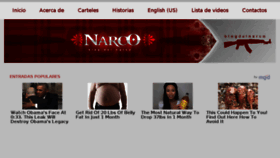 What Mund0narco.com website looked like in 2017 (6 years ago)