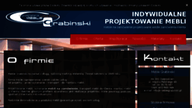 What Meblegrabinski.pl website looked like in 2017 (6 years ago)