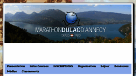 What Marathondulac-annecy.com website looked like in 2017 (6 years ago)