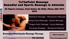 What Musclepainmassage.com website looked like in 2017 (6 years ago)