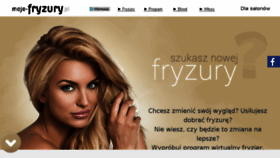 What Moje-fryzury.pl website looked like in 2017 (6 years ago)