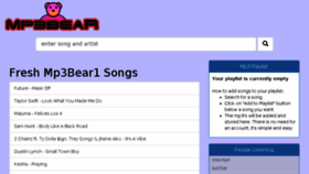 What Mp3bear.me website looked like in 2017 (6 years ago)