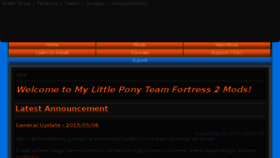 What Mlptf2mods.com website looked like in 2017 (6 years ago)