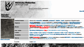 What Meteoritica.pl website looked like in 2017 (7 years ago)
