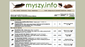 What Myszy.info website looked like in 2017 (6 years ago)