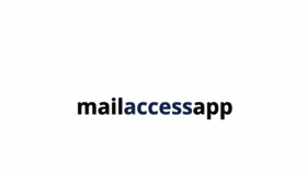 What Mailaccessapp.com website looked like in 2017 (6 years ago)