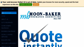 What Moonbaker.com website looked like in 2017 (6 years ago)
