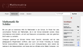 What Mathematrix.de website looked like in 2017 (6 years ago)