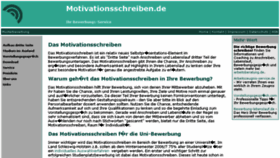 What Motivationsschreiben.com website looked like in 2017 (6 years ago)