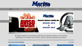 What Marinasureste.com website looked like in 2017 (6 years ago)