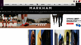 What Markham.co.za website looked like in 2017 (6 years ago)