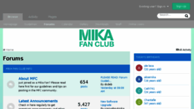 What Mikafanclub.com website looked like in 2017 (6 years ago)