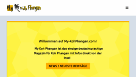 What My-kohphangan.com website looked like in 2017 (6 years ago)