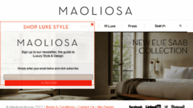 What Maoliosa.com website looked like in 2017 (6 years ago)