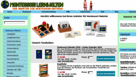 What Montessori-material.de website looked like in 2017 (6 years ago)