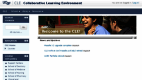 What Moodle.ucsf.edu website looked like in 2017 (6 years ago)