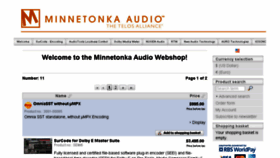 What Minnetonkaaudioshop.com website looked like in 2017 (6 years ago)