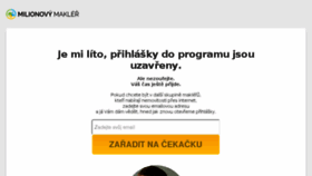 What Milionovy-makler.cz website looked like in 2017 (6 years ago)