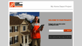 What Myhomedepotproject.com website looked like in 2017 (6 years ago)